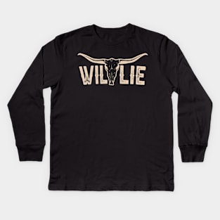 Willie's Legacy: Fashionable Tee for Those Who Love Willie Kids Long Sleeve T-Shirt